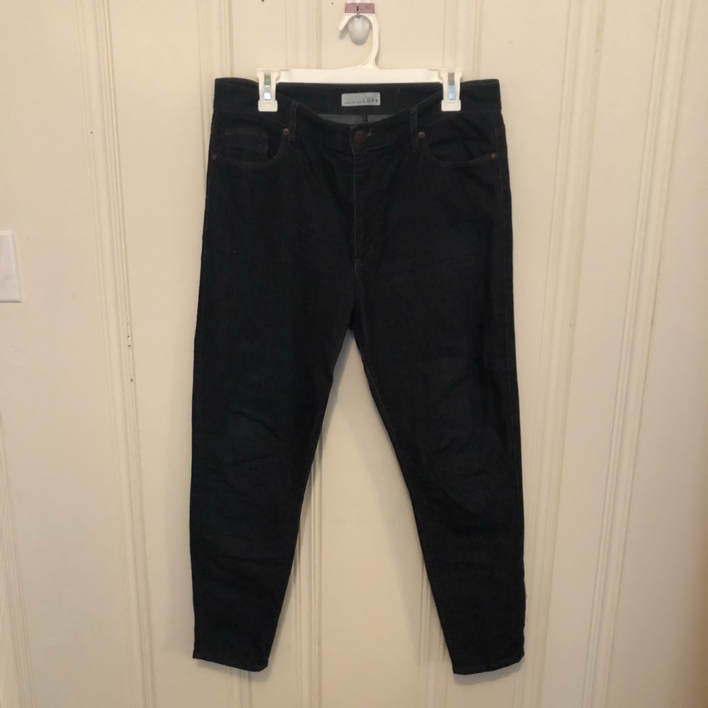 Loft Modern High Waist Skinny Ankle Jeans // 12